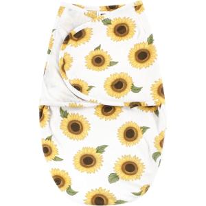 imageHudson Baby Unisex Baby Plush Faux Fur Swaddle WrapSunflower