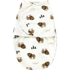 imageHudson Baby Unisex Baby Plush Faux Fur Swaddle WrapWild Buffalo