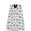 imageHudson Baby Infant Girls Long Sleeve Plush Faux Fur Sleeping Bag Wearable BlanketBlack Toile