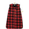 imageHudson Baby Infant Girls Long Sleeve Plush Faux Fur Sleeping Bag Wearable BlanketBuffalo Plaid