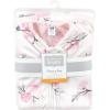 imageHudson Baby Unisex Baby Mink with Sherpa Inner Sleeping Bag Sack Blanket Pink Floral 06 MonthsPink Floral