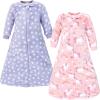 imageHudson Baby Unisex Baby Plush LongSleeve Sleeping Bag Sack Blanket Camping 09 MonthsCelestial Unicorn