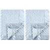 imageHudson Baby Unisex Baby Plush Mink Blanket Powder Blue One Size Pack of 2