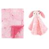 imagePlush Blanket with Security BlanketFloralPink Bunny
