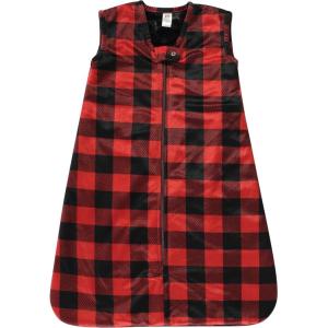 imageHudson Baby Infant Girls Long Sleeve Plush Faux Fur Sleeping Bag Wearable BlanketBuffalo Plaid