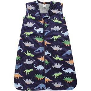 imageHudson Baby Infant Girls Long Sleeve Plush Faux Fur Sleeping Bag Wearable BlanketDinosaurs