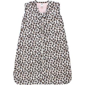 imageHudson Baby Infant Girls Long Sleeve Plush Faux Fur Sleeping Bag Wearable BlanketLeopard Pink