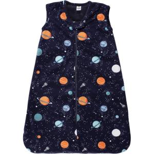 imageHudson Baby Infant Girls Long Sleeve Plush Faux Fur Sleeping Bag Wearable BlanketSpace