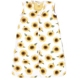 imageHudson Baby Infant Girls Long Sleeve Plush Faux Fur Sleeping Bag Wearable BlanketSunflower