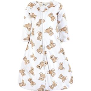 imageHudson Baby Infant Girls Long Sleeve Plush Faux Fur Sleeping Bag Wearable BlanketTeddy Bears