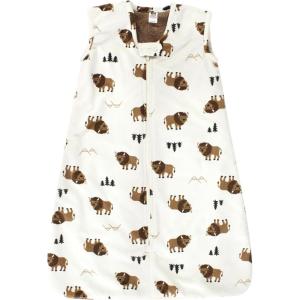 imageHudson Baby Infant Girls Long Sleeve Plush Faux Fur Sleeping Bag Wearable BlanketWild Buffalo