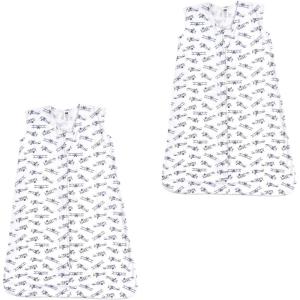 imageHudson Baby Unisex Baby Cotton Sleeveless Wearable Sleeping BagAviation 2pack