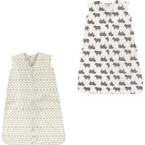 imageHudson Baby Unisex Baby Cotton Sleeveless Wearable Sleeping BagAztec Sheep 2pack