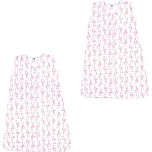 imageHudson Baby Unisex Baby Cotton Sleeveless Wearable Sleeping BagFlamingo 2pack