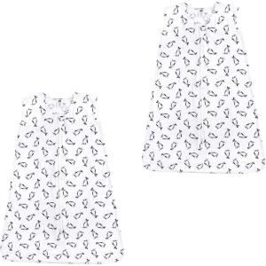 imageHudson Baby Unisex Baby Cotton Sleeveless Wearable Sleeping BagPenguins 2pack