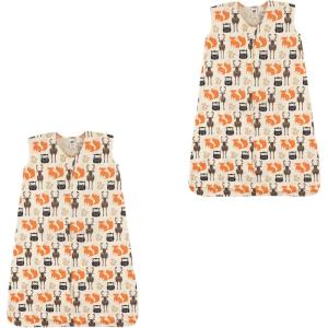 imageHudson Baby Unisex Baby Cotton Sleeveless Wearable Sleeping BagWoodland Creatures 2pack