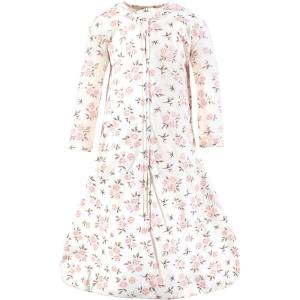 imageHudson Baby Unisex Baby Long Sleeve Cotton Jersey Sleeping BagNeutral Pink Floral