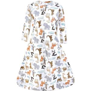 imageHudson Baby Unisex Baby Long Sleeve Cotton Jersey Sleeping BagZoo Animals