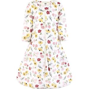 imageHudson Baby Unisex Baby Long Sleeve Plush Faux Fur Sleeping Bag Wearable BlanketSoft Painted Floral