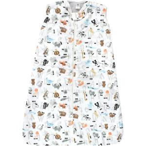imageHudson Baby Unisex Baby Mink with Sherpa Inner Sleeping Bag Sack Blanket Pink Floral 06 MonthsAlphabet Animals