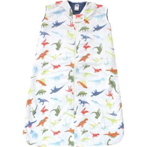 imageHudson Baby Unisex Baby Mink with Sherpa Inner Sleeping Bag Sack Blanket Pink Floral 06 MonthsDinosaurs