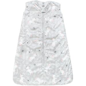imageHudson Baby Unisex Baby Mink with Sherpa Inner Sleeping Bag Sack Blanket Pink Floral 06 MonthsWhimsical Unicorn
