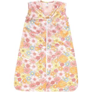 imageHudson Baby Unisex Baby Plush Faux Fur Sleeping Bag Wearable Blanket Peace Love Flowers 06 Months