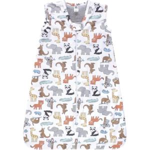 imageHudson Baby Unisex Baby Plush Faux Fur Sleeping Bag Wearable Blanket Zoo Animals 06 Months