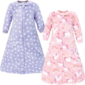 imageHudson Baby Unisex Baby Plush LongSleeve Sleeping Bag Sack Blanket Camping 09 MonthsCelestial Unicorn