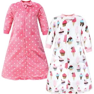 imageHudson Baby Unisex Baby Plush LongSleeve Sleeping Bag Sack Blanket Camping 09 MonthsIce Cream