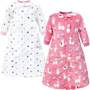 imageHudson Baby Unisex Baby Plush LongSleeve Sleeping Bag Sack Blanket Camping 09 MonthsLlama