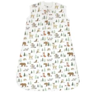 imageHudson Baby Unisex Baby Premium Quilted Sleeveless Sleeping Bag and Wearable Blanket Boy Farm Animals 1824 MonthsForest Animals