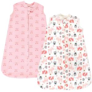 imageHudson Baby Unisex Baby Premium Quilted Sleeveless Sleeping Bag and Wearable Blanket Boy Farm Animals 1824 MonthsGirl Forest