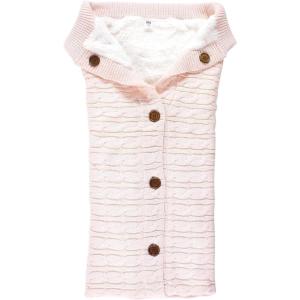 imageHudson Baby Unisex Baby Sherpa Knitted Baby Lounge Stroller Wrap Sack Light Blue One SizeBlushing Bride