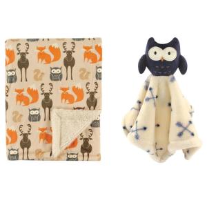 imagePlush Blanket with Security BlanketForestBoy Owl