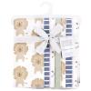 imageHudson Baby Unisex Baby Cotton Flannel Burp Cloths 7Pack Multi Color Boy Elephant One SizeModern Lion
