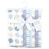 imageHudson Baby Unisex Baby Cotton Flannel Burp Cloths 7Pack Multi Color Boy Elephant One SizeMulti Color Boy Elephant