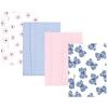 imageHudson Baby Unisex Baby Cotton Flannel Burp Cloths 4Pack Blue Cosmos One SizeBeautiful Butterfly