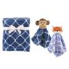 imagePlush Blanket with Security Blankets 2PackBoy MonkeyBoy Fox
