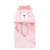 imageHudson Baby Unisex Baby Cotton Animal Face Hooded Towels Pretty Elephant ampamp Bear Girl One Size