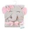 imageHudson Baby Unisex Baby Cotton Animal Face Hooded Towels Pretty Elephant ampamp Bear Girl One Size