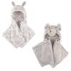 imagePlush Hooded Blanket 2PackZebraElephant