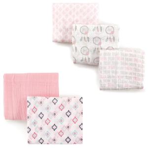 imageMuslin Swaddle Blanket 5PackPink AztecPink Dream Catcher