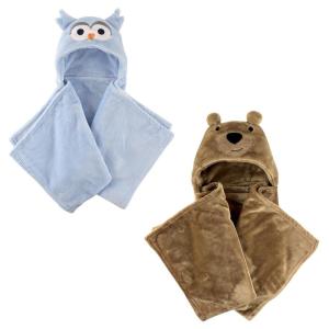 imagePlush Hooded Blanket 2PackBlue OwlBear