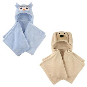 imagePlush Hooded Blanket 2PackBlue OwlDog