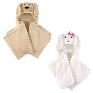 imagePlush Hooded Blanket 2PackBunnyDog