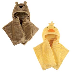 imagePlush Hooded Blanket 2PackDuckBear
