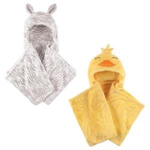 imagePlush Hooded Blanket 2PackDuckZebra