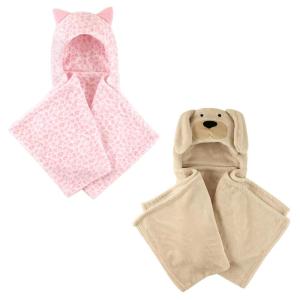 imagePlush Hooded Blanket 2PackLeopardDog