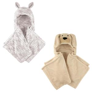 imagePlush Hooded Blanket 2PackZebraDog